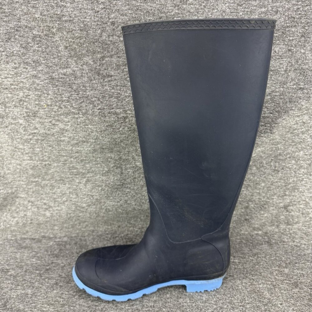 ✅Kamik Rain Boots Womens 7 Jennifer Tall Rubber Waterproof Black Blue Mud/Garden - Picture 9 of 9